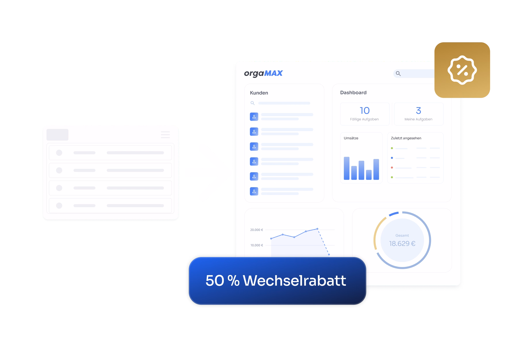 Vergleichsgrafik orgaMAX im Vergleich zu anderen Anbietern