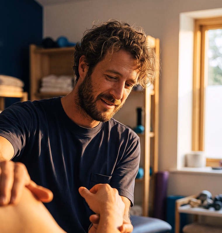 Mitarbeiter einer Gesundheits- und Wellnesspraxis