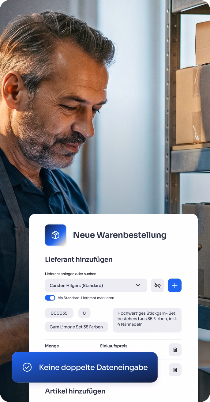 Prozessgrafik Warenwirtschaft, Schritt 2