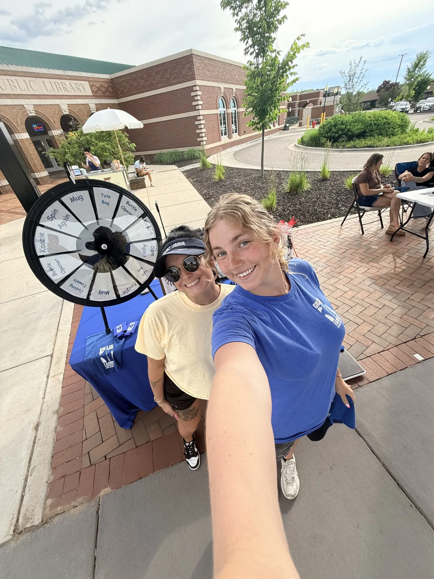 Gillis Family Chiropractic booth at a summer music series