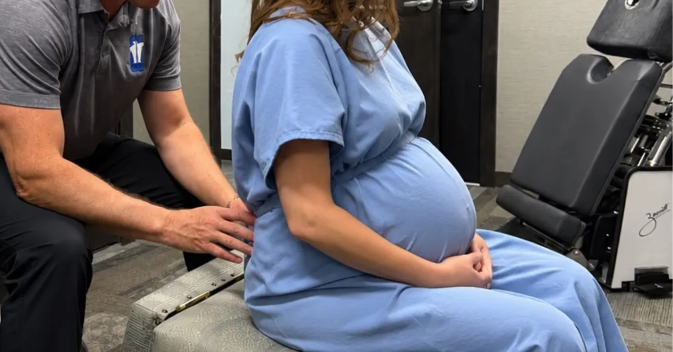 Pregnancy-safe chiropractic adjustment
