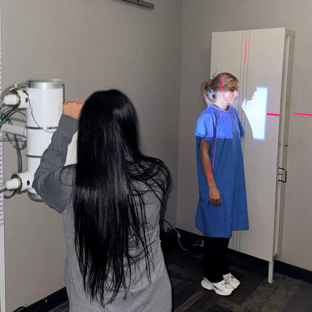 Digital spinal X-ray used for chiropractic evaluation
