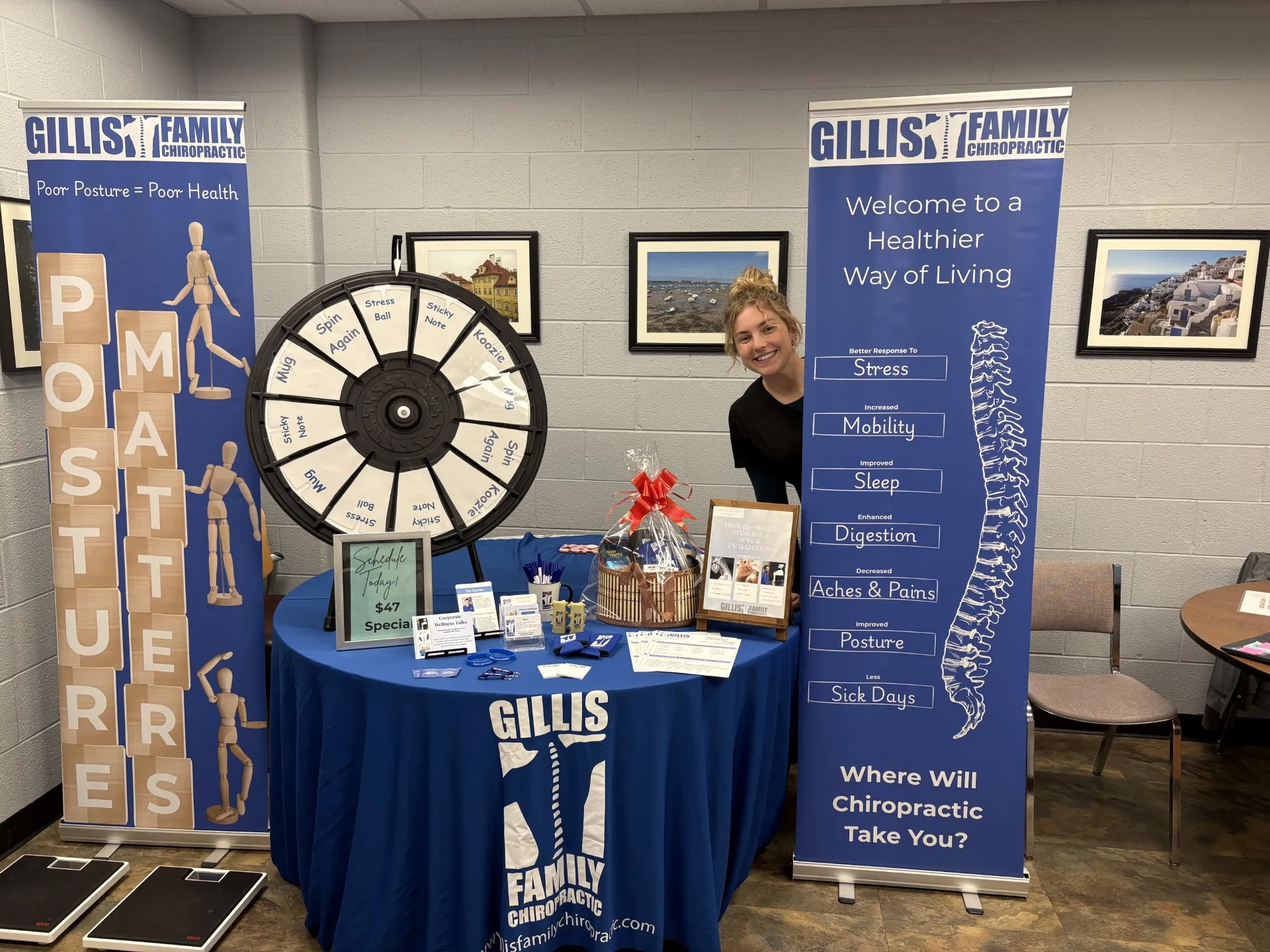 Gillis Family Chiropractic team volunteering at a community event
