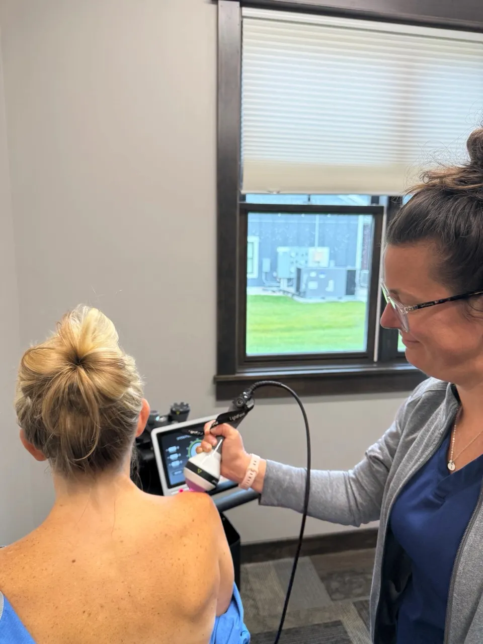 Laser therapy equipment used at Gillis Family Chiropractic