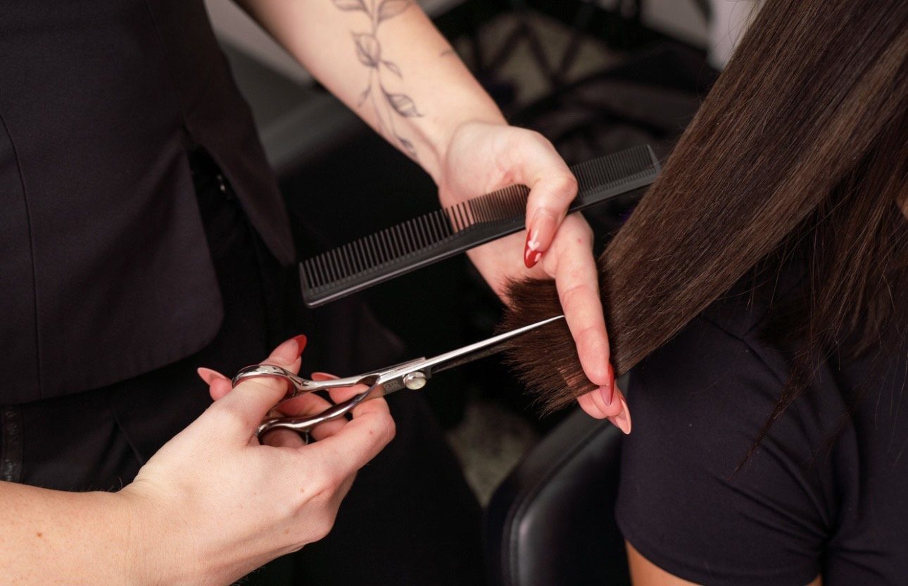 A precision cut being sectioned and trimmed at Purabelle