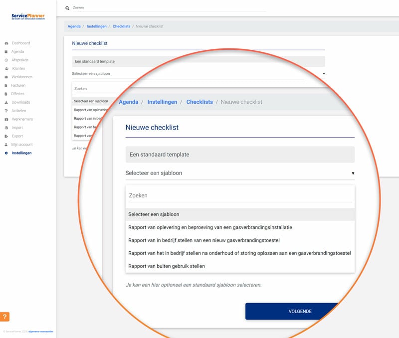 In onze portal hebben we vier standaard checklists die helpen je om je certificering te behalen