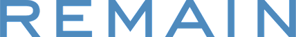 Blue text reading REMAIN on a white background.