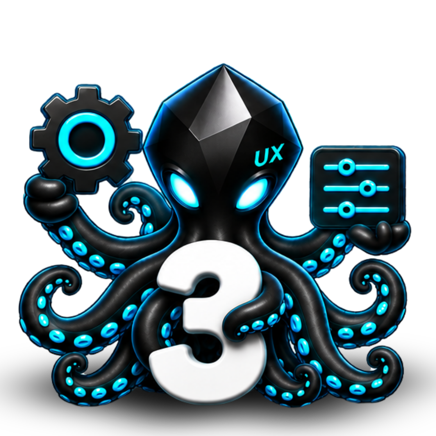 Pux holding a screw driver meant to optimise the website