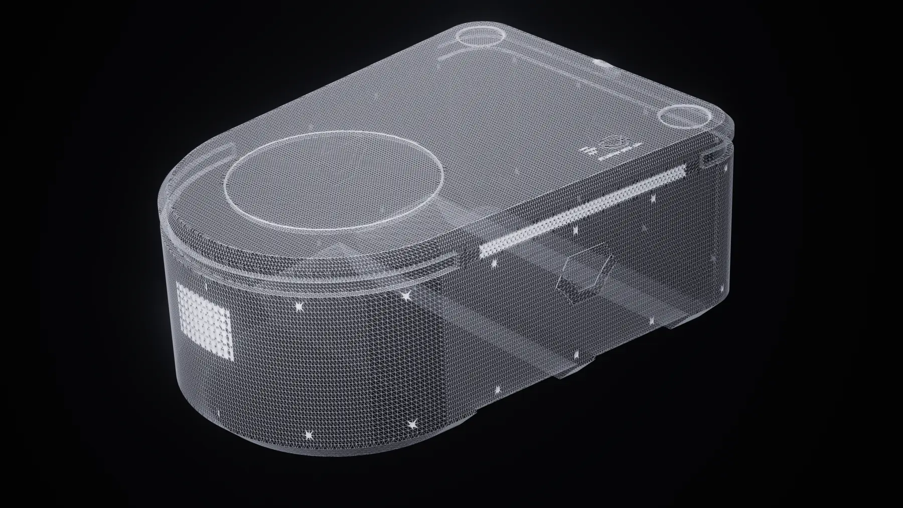Wireframe view of the Bolt mobile base
