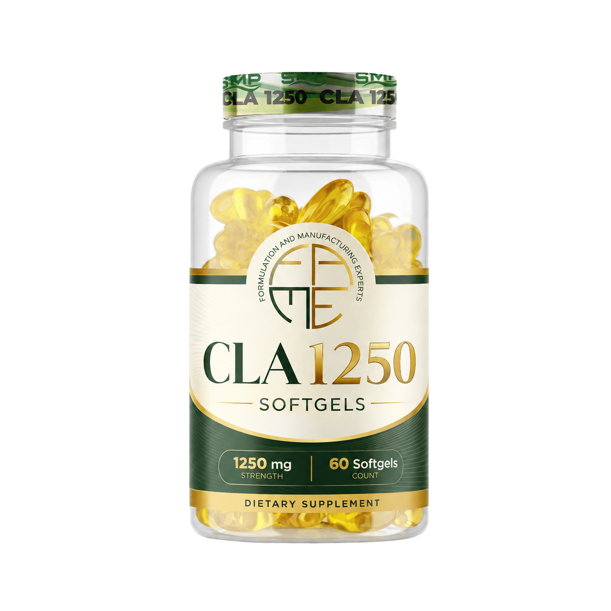 CLA softgels, 1,250mg with safflower oil