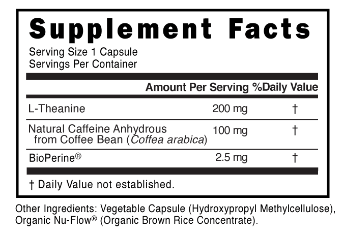 Supplement Facts panel for this stock formula