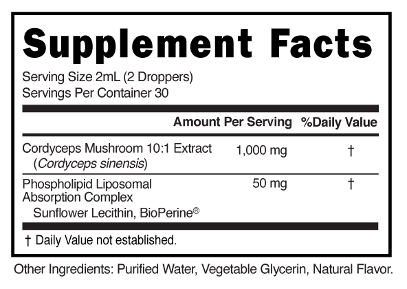 Supplement Facts panel for this stock formula