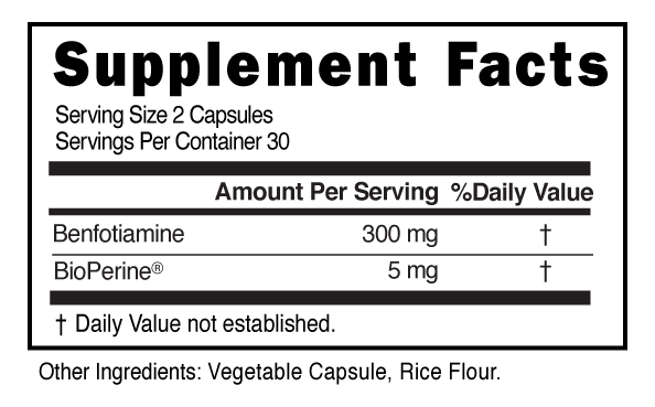 Supplement Facts panel for this stock formula
