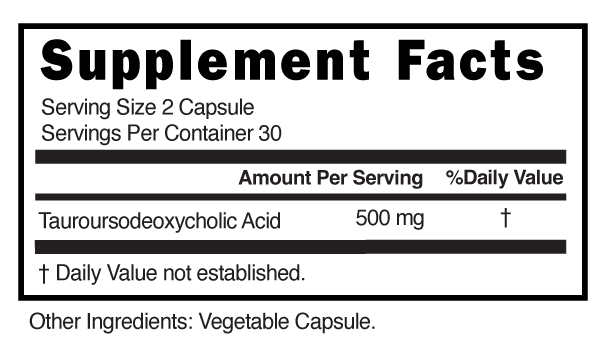Supplement Facts panel for this stock formula