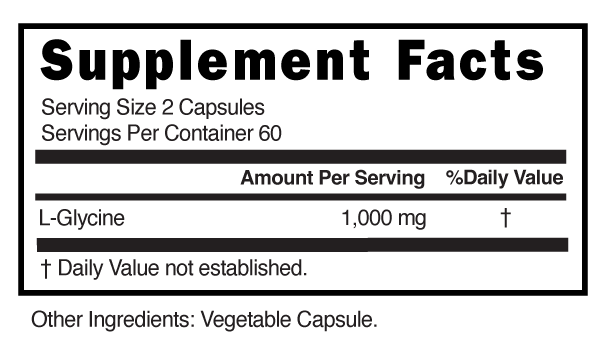 Supplement Facts panel for this stock formula