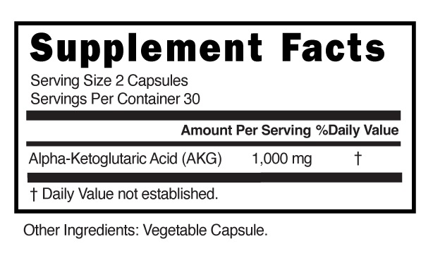 Supplement Facts panel for this stock formula
