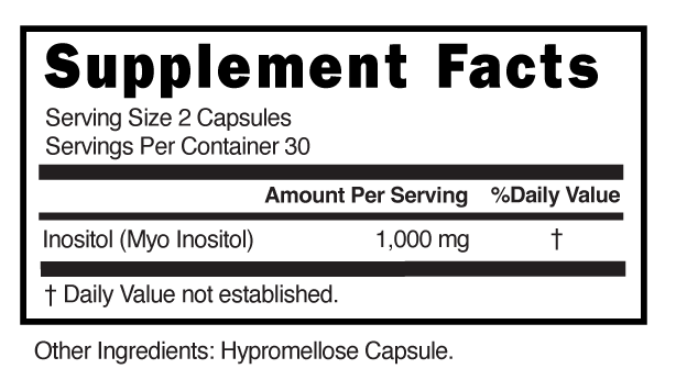 Supplement Facts panel for this stock formula