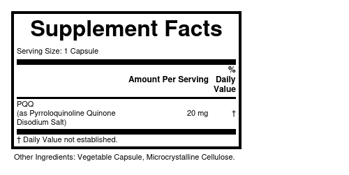 Supplement Facts panel for this stock formula
