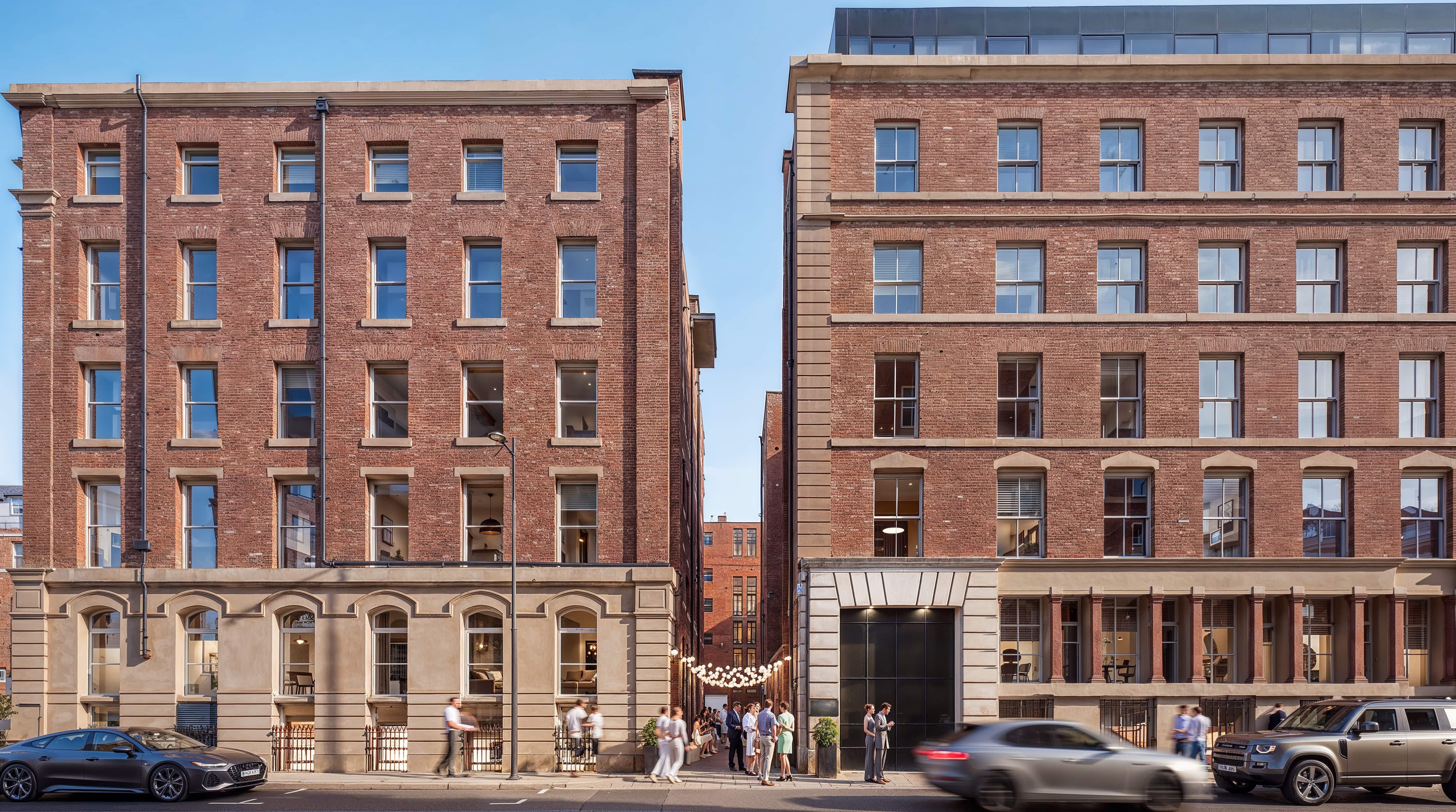 Historic warehouse architecture at Piccadilly Warehouse