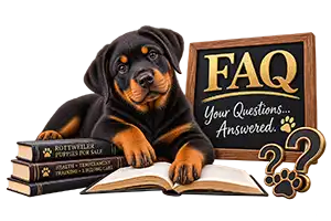 Rottweiler puppies for sale frequently asked questions