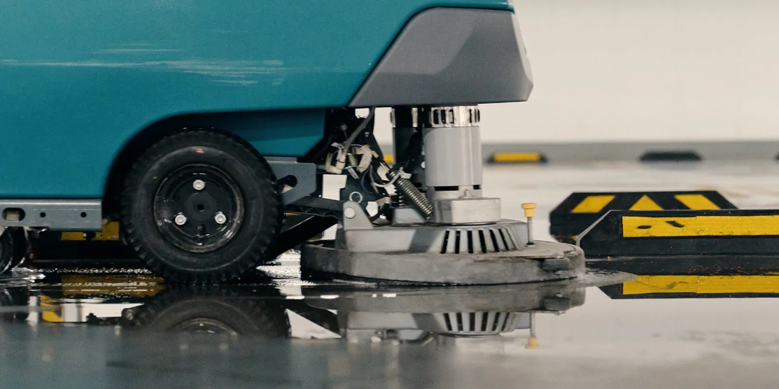 Parking garage and ramp sweeping