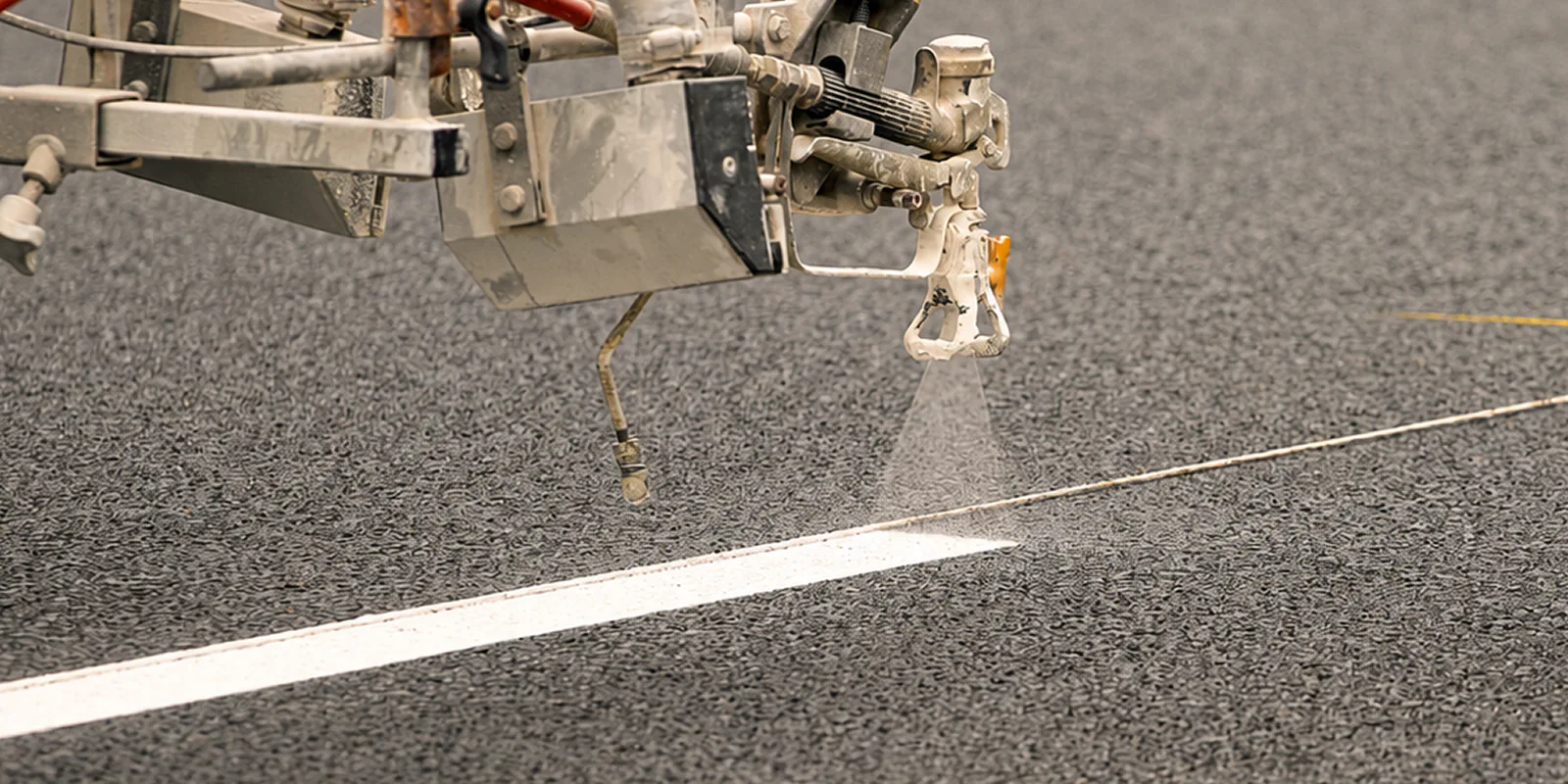 Commercial parking lot striping
