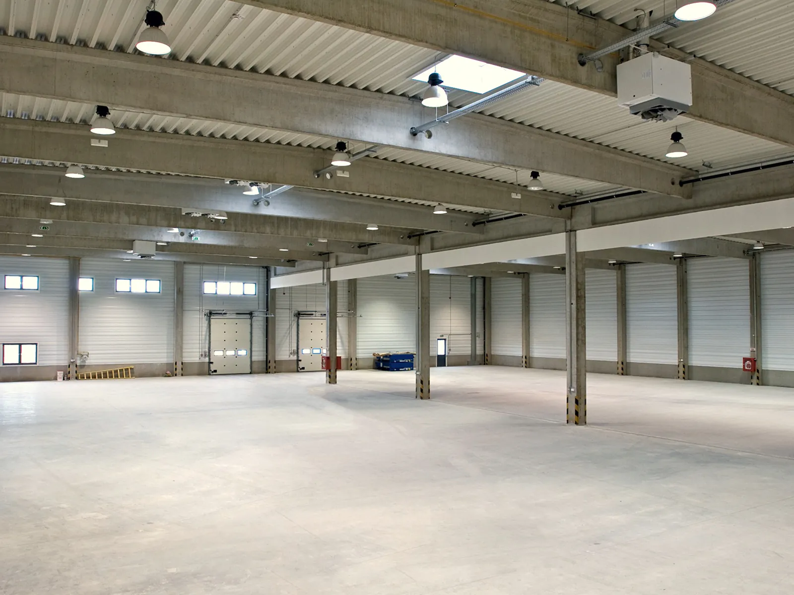 Garage and warehouse power sweeping