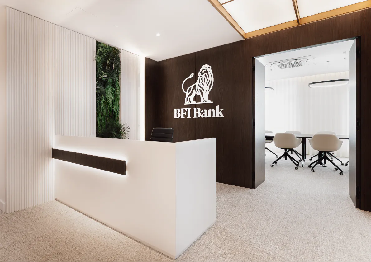 BFI Bank, SA office interior – main photo