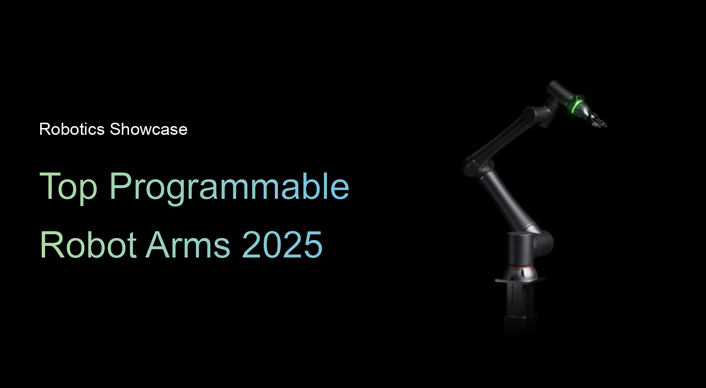 The 3 best Programmable robot arms in 2026