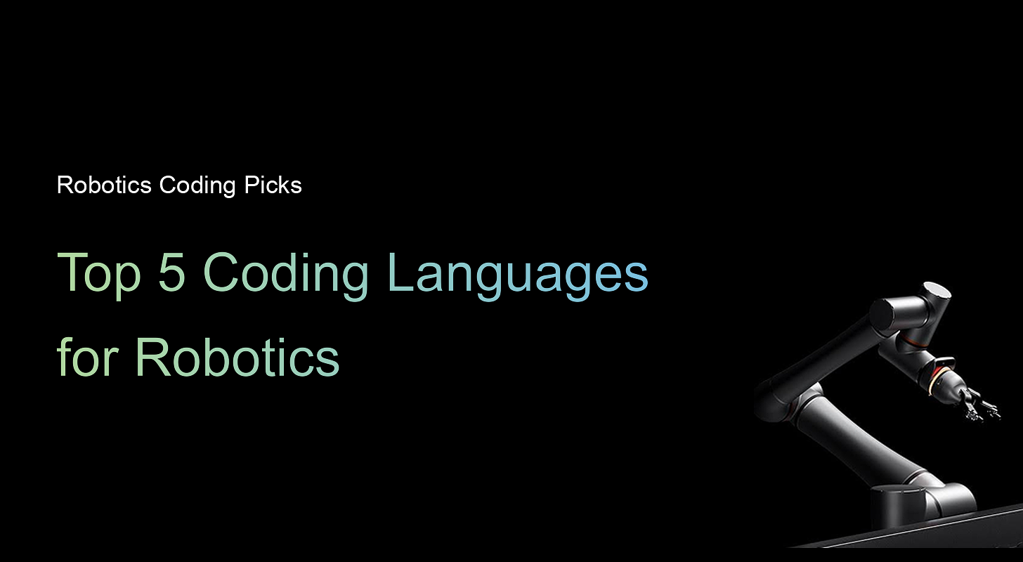 The 5 best coding languages for robotics