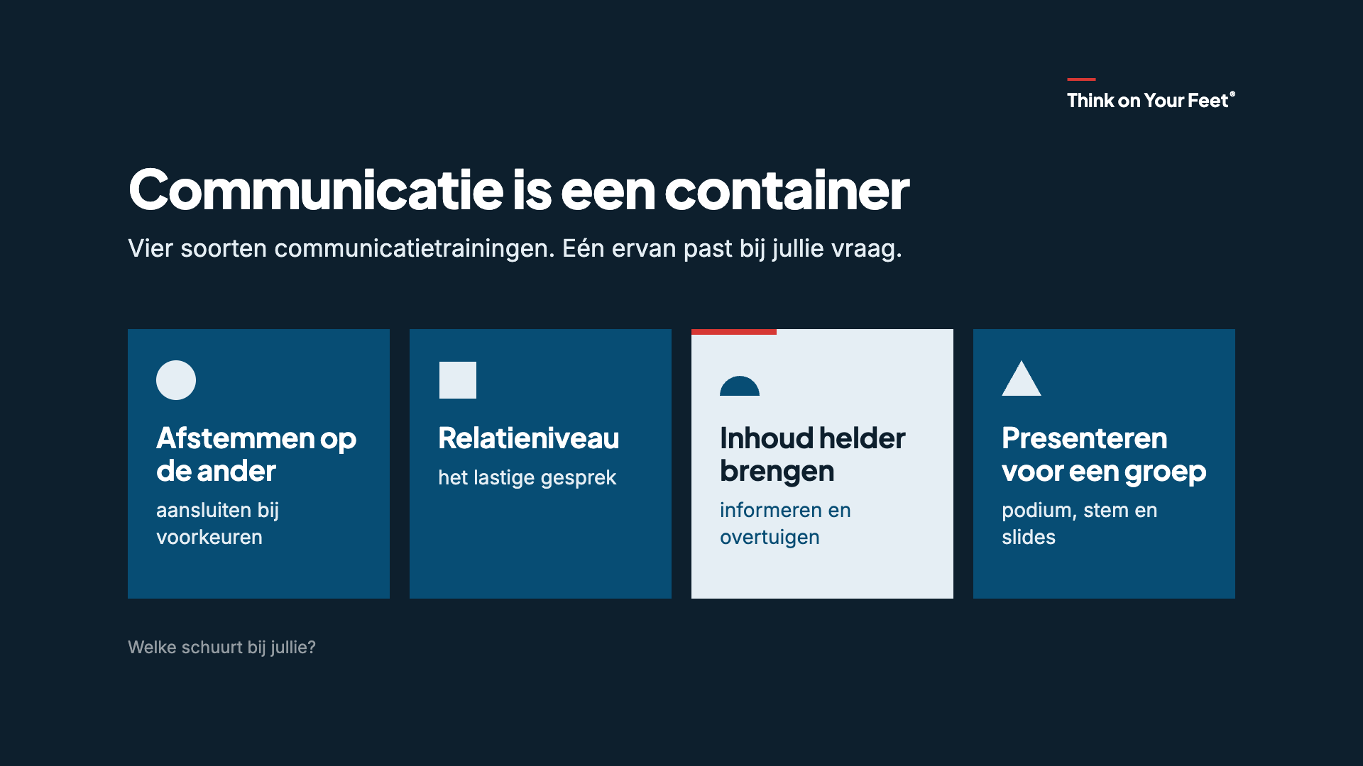 Training effectief communiceren: welke communicatie bedoel je eigenlijk?