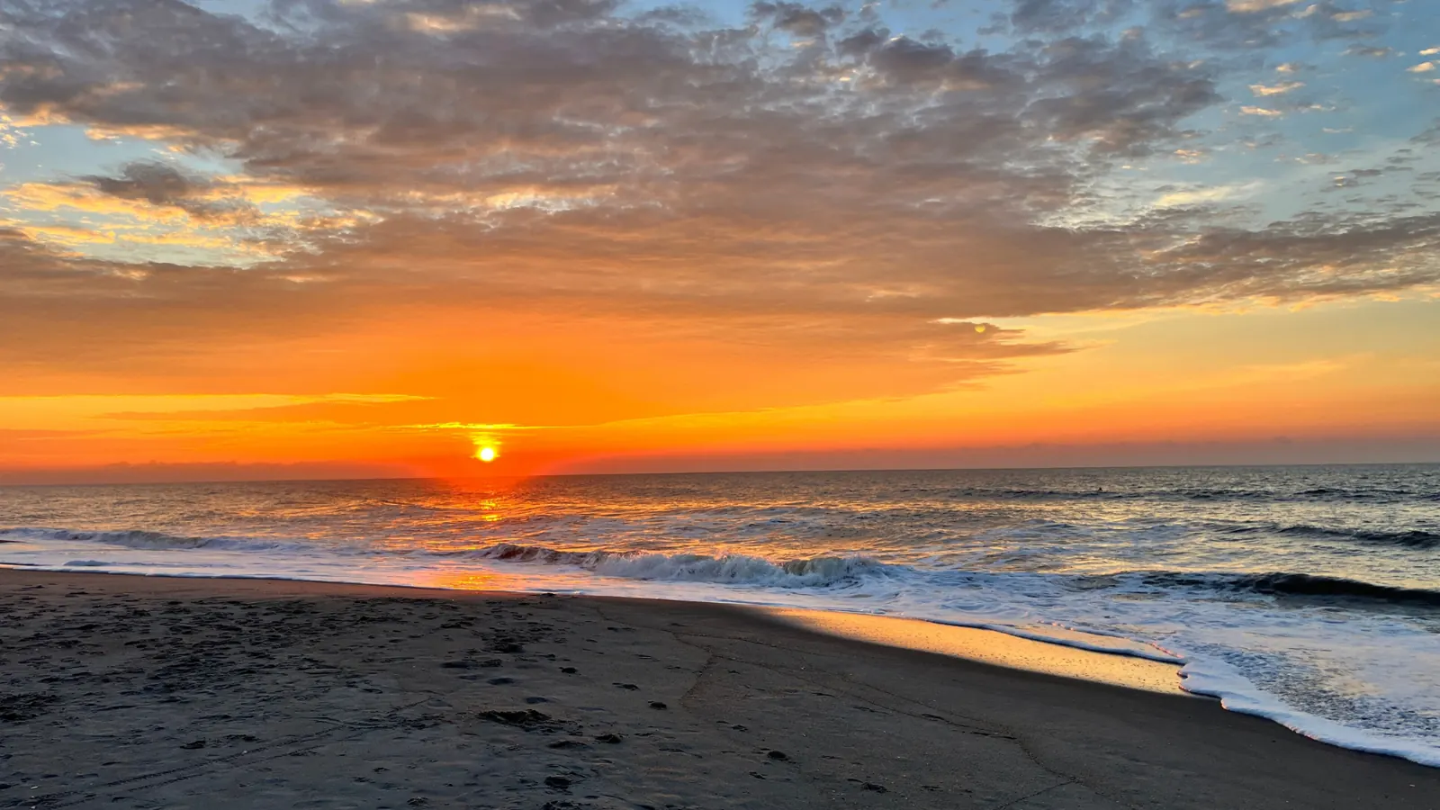 Sunrise over the ocean along the Grand Strand near Myrtle Beach, South Carolina