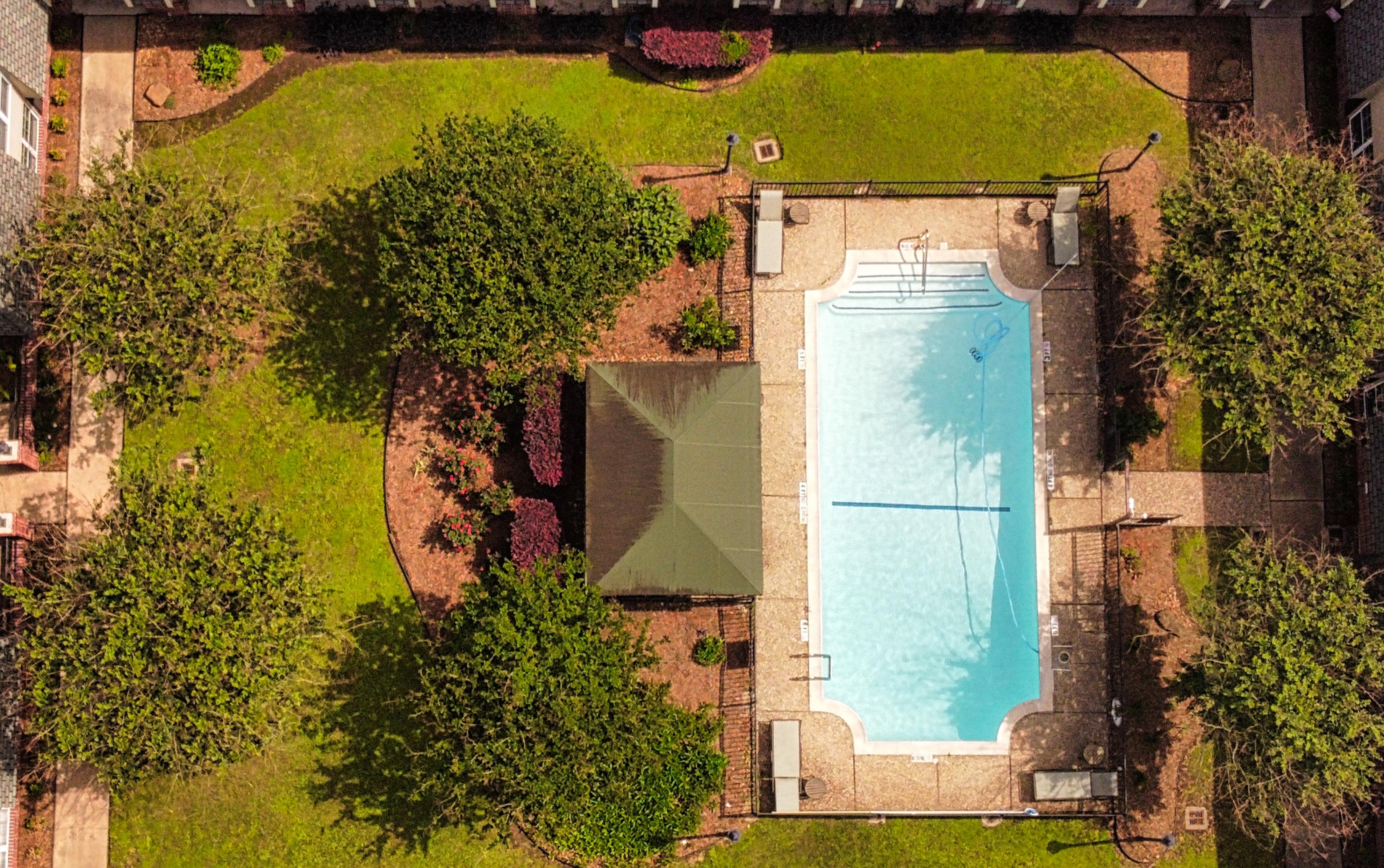 Courtyard with pool