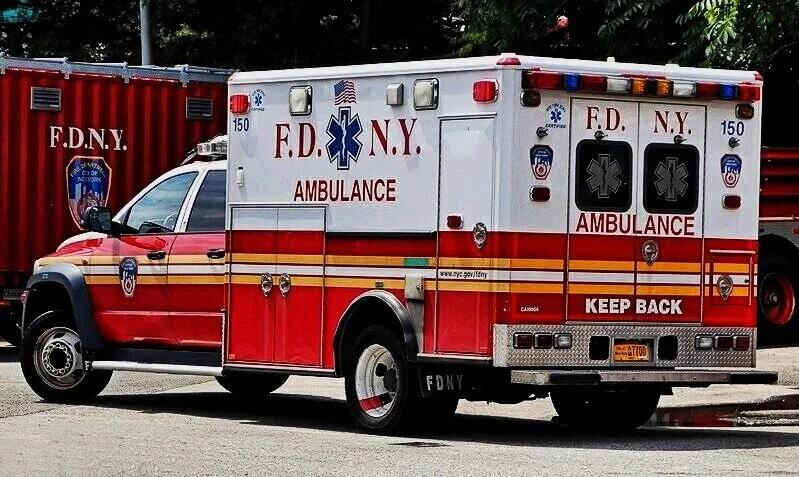 FDNY ambulance unit 150 parked on a New York City street