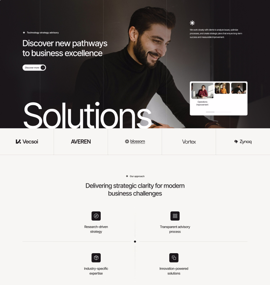 Averint landing pages service