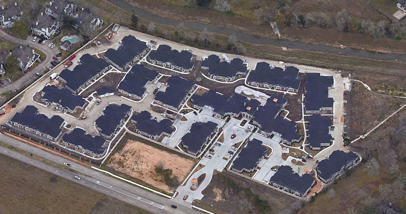 Aerial view of community
