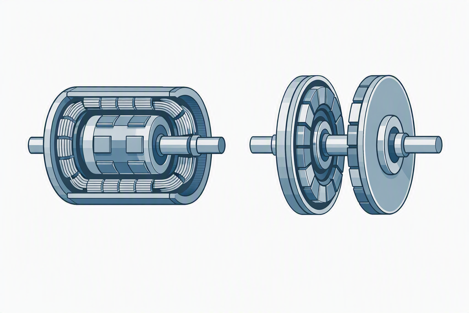 Axial Flux vs. Radial Flux: Two Ways to Solve the Same eVTOL Motor Problem