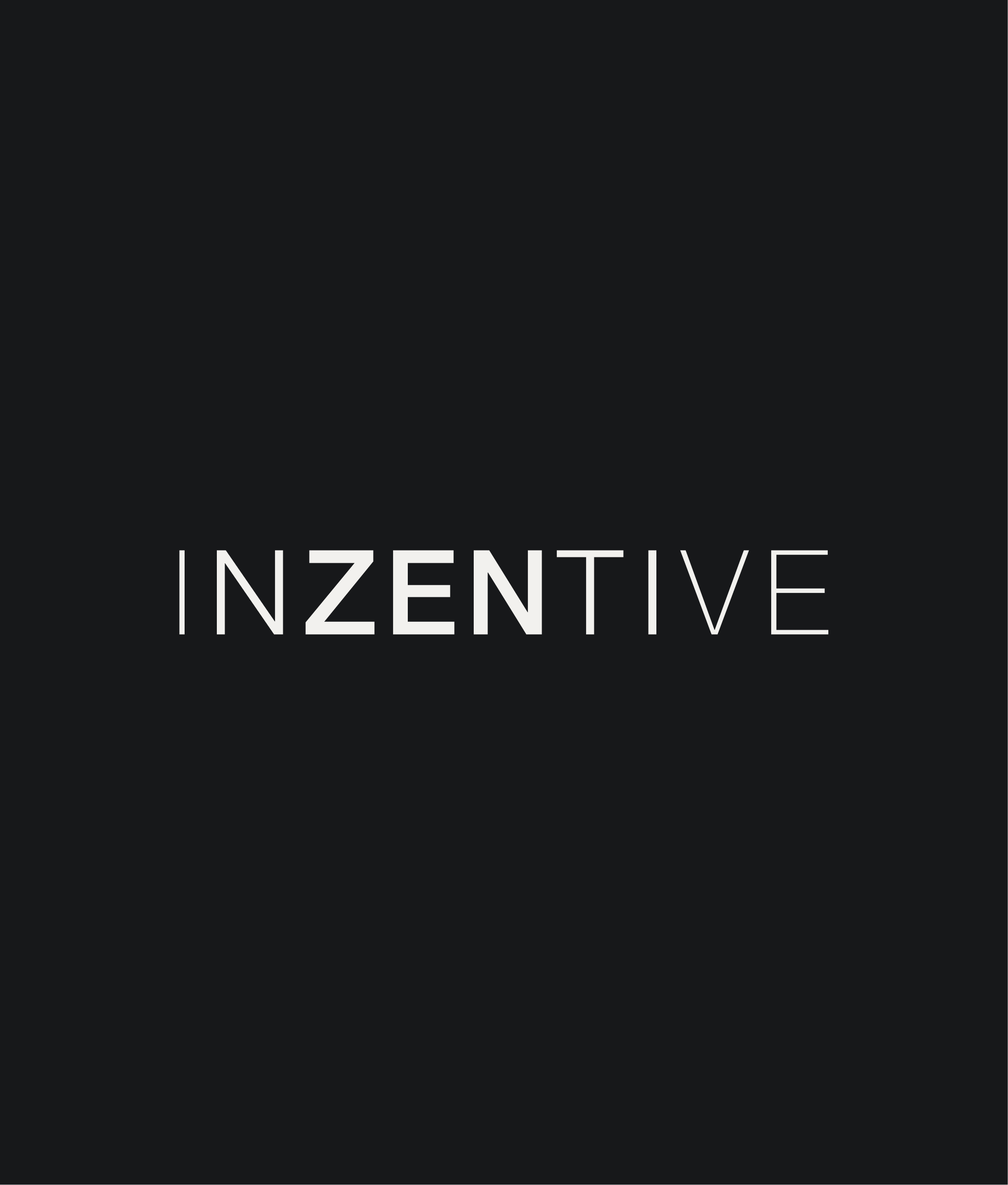 Text 'INZENTIVE' with 'ZEN' in bold on a black background.