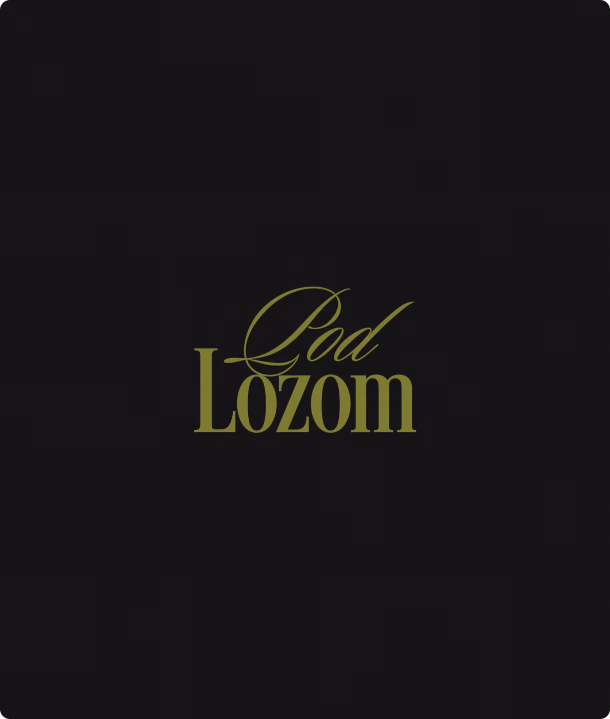 Pod lozom logo with black background