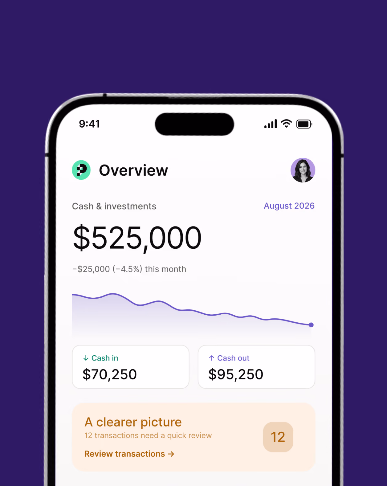 Puzzle mobile financial overview