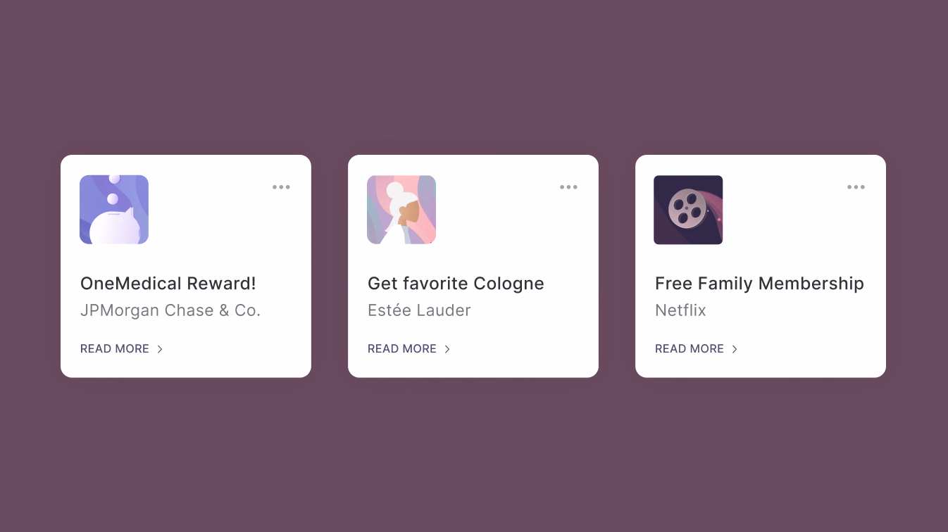 Gather personalized recommendation cards