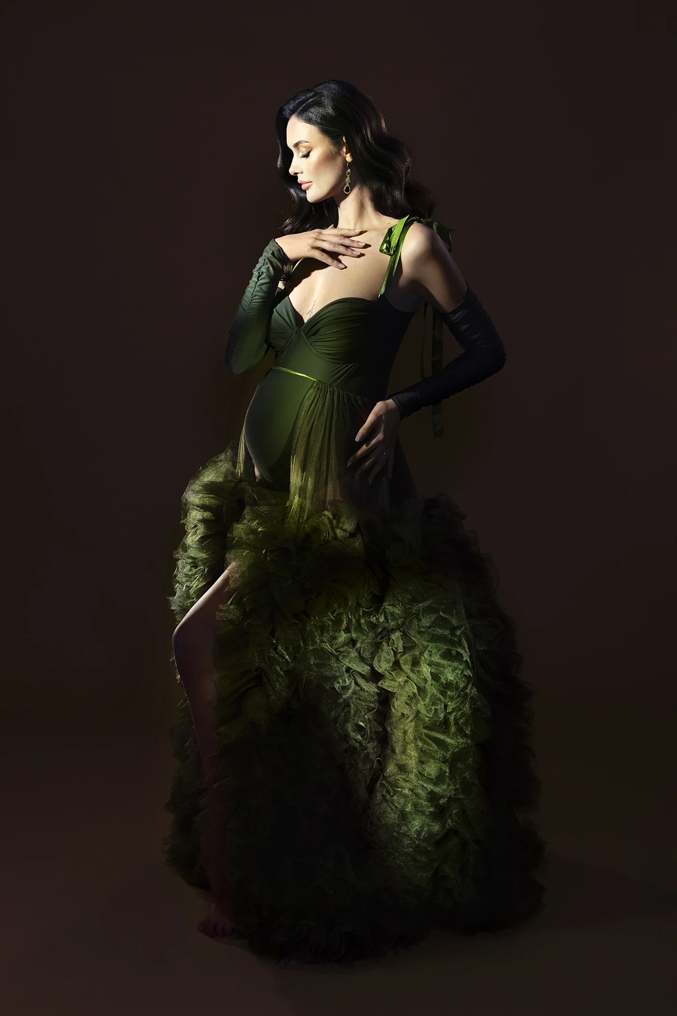 OPERA — abito verde smeraldo