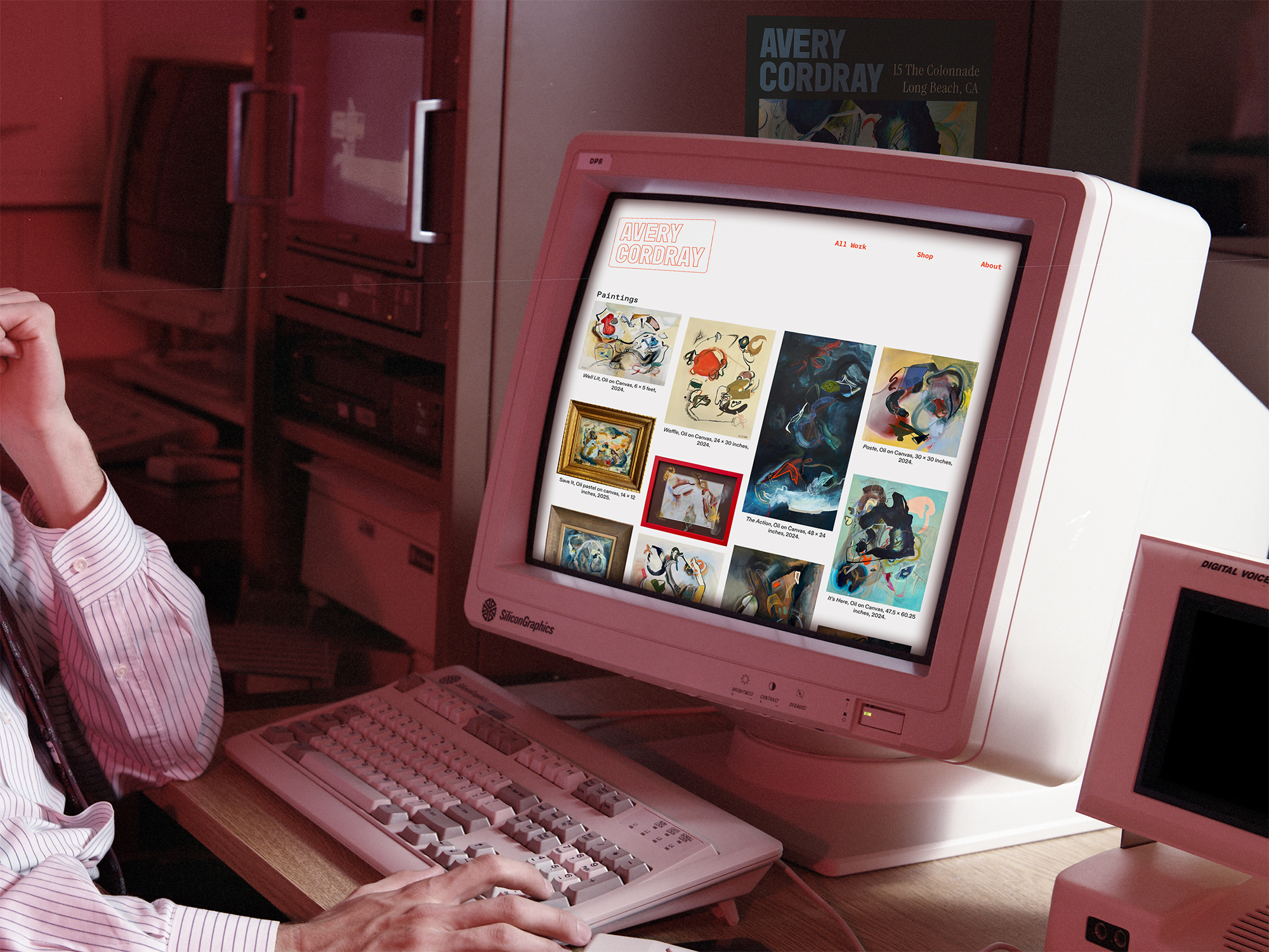 Vintage Computer displaying Avery Cordray's project 