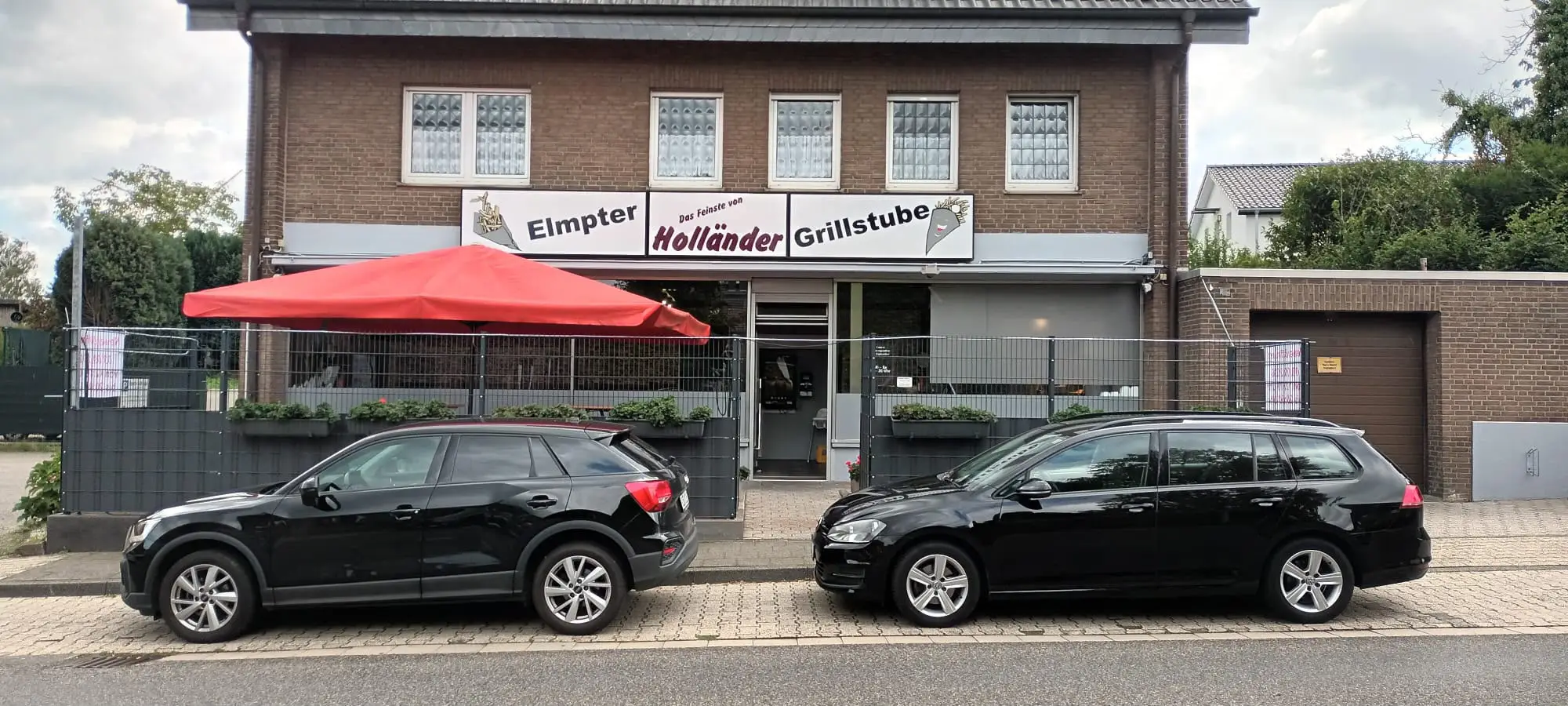 Die Frontseite des Restaurants "Das Feinste von Holländer" in Elmpt