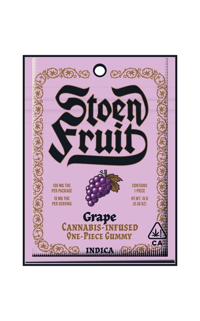 Stoen Fruit Grape gummy pouch