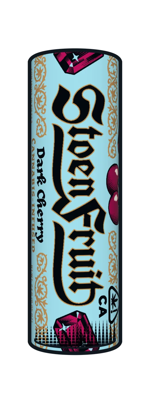 Stoen Fruit Dark Cherry hard candy tube