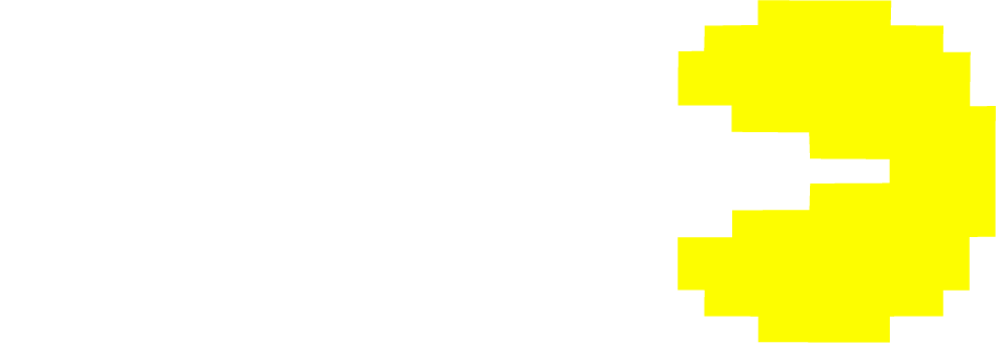 An illustration of Pac-man, a vintage family-friendly arcade game.