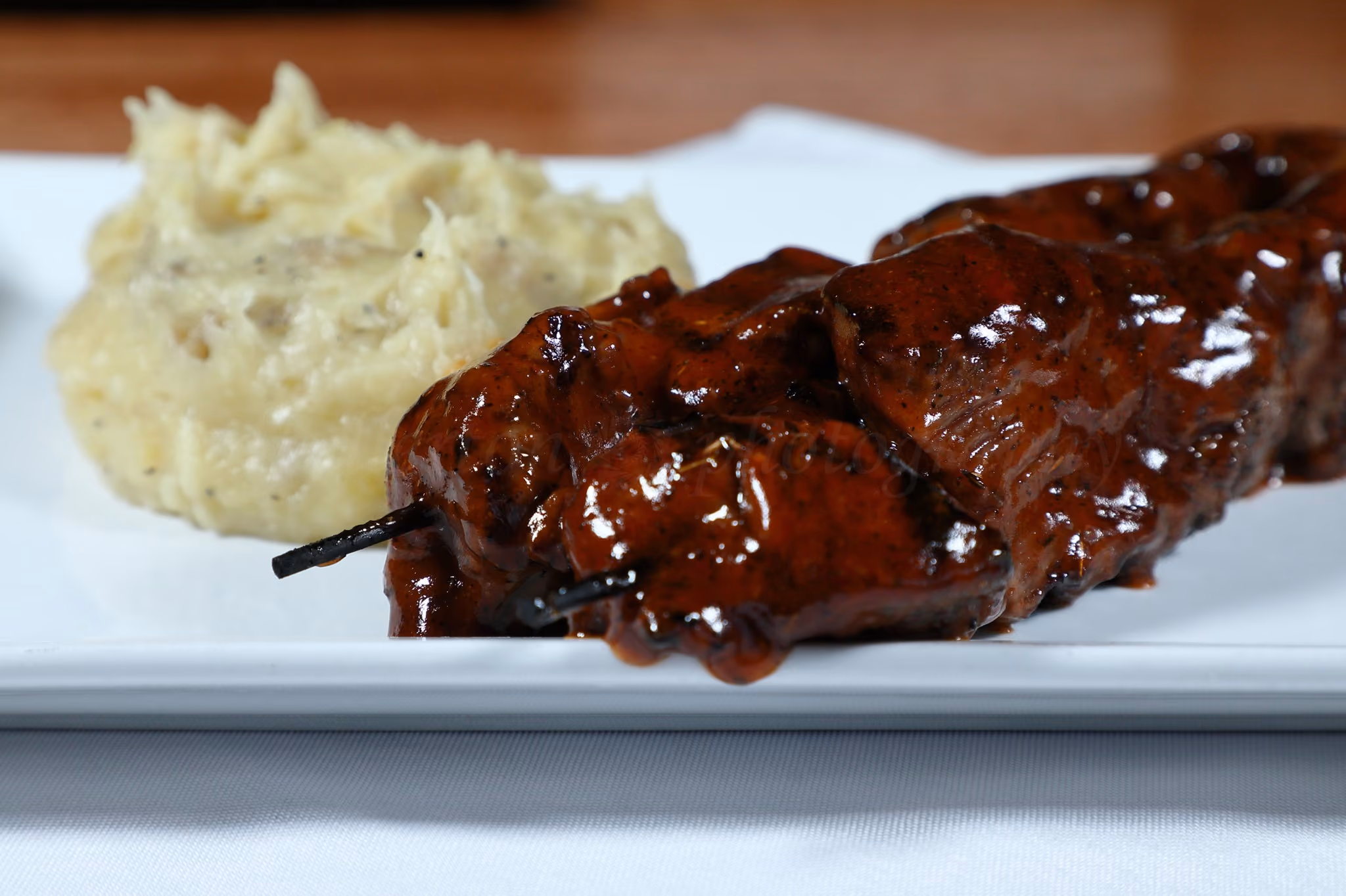 Barbecue entree food photography by Fullerton Photography.
