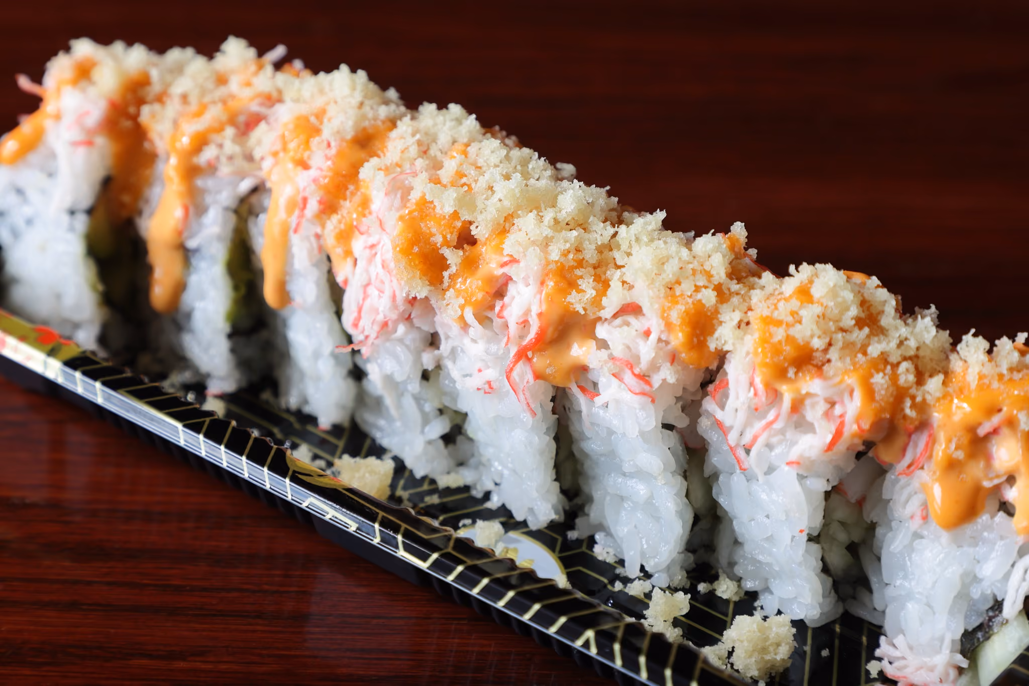 Sushi roll food photography by Fullerton Photography.