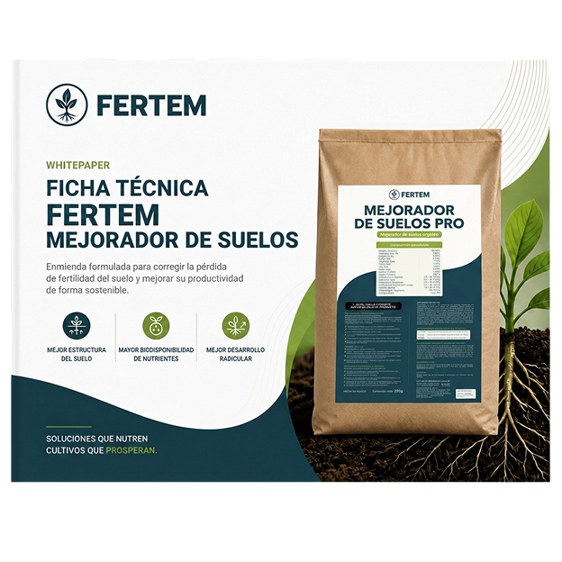 Portada de la ficha técnica del Mejorador de Suelos PRO FERTEM